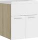vidaXL 42 cm biel + dąb sonoma (3070816) 1