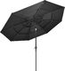 vidaXL 3-poziomowy parasol na aluminiowym słupku, antracytowy, 3 m 4