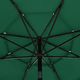 vidaXL 3-poziomowy parasol na aluminiowym słupku, zielony, 3,5 m 2