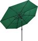 vidaXL 3-poziomowy parasol na aluminiowym słupku, zielony, 3,5 m 3