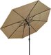 vidaXL 3-poziomowy parasol na aluminiowym słupku, taupe, 3,5 m 3
