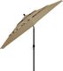 vidaXL 3-poziomowy parasol na aluminiowym słupku, taupe, 3,5 m 4