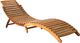 vidaXL Ogrodowy leżak z poduszką, lite drewno akacjowe 2