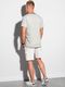 Ombre T-shirt męski bawełniany S1385 - jasnoszary XL 2