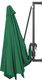 vidaXL Parasol ścienny z LED, na metalowym słupku, 300 cm, zielony 6