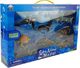 Figurka Lean Sport Figurki Edukacyjne Morskie Zwierzęta 8 Elementów Rekiny Foka Delfin Mors Żółw 6