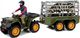 Figurka LeanToys Quad z Przyczepką Transporter Figurki Zebra 2