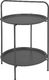 H&S Decoration Stolik dwupoziomowy metalowy szary 1