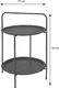 H&S Decoration Stolik dwupoziomowy metalowy szary 2