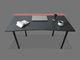 Biurko Zdesk AC-710B-Po/B-L Grafitowe 138 cmx68 cm 1