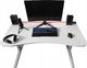 Biurko Zdesk BB-STL/W-Po/W-LH Białe 138 cmx68 cm 1