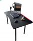 Biurko Zdesk AC-710B-Po/B-LH Grafitowe 138 cmx68 cm 1