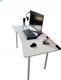 Biurko Zdesk CB-710W-Po/W-LH Białe 138 cmx68 cm HUB USB 1