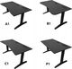 Biurko Zdesk CC-STL/B-Pp/B-GN/B Czarne 138 cm x 68 cm 4