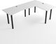 Biurko Zdesk NC-710B-Po/B Biało-Czarne 205 cm x 138 cm 1