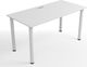 Biurko Zdesk Zdesk Białe 138 cm x 68 cm 1