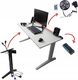 Biurko Zdesk PB-STL/W-Po/W-LH Białe 138 cmx68 cm 1