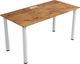 Biurko Zdesk Biało-Brązowe 138 cm x 68 cm 1