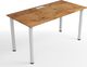 Biurko Zdesk Biało-Brązowe 138 cm x 68 cm 1
