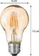 Atmosphera Bursztynowa żarówka LED Amber Straight 2W E27 2