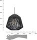 Lampa wisząca Atmosphera Czarna lampa wisząca Jily Black 29 cm 2