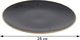 Excellent Houseware Talerz ceramiczny czarno-złoty 28 cm 2