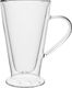 Florina Zestaw 6 sztuk Szklanki termiczne z uchem stożek double wall Florina Malachit  400 ml 2