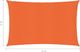 vidaXL Żagiel przeciwsłoneczny, 160 g/m, pomarańczowy, 2x3 m, HDPE 5