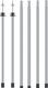 vidaXL Teleskopowe słupki do tarpa, dł. 102-260 cm, 2 szt., aluminium 1