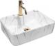 Umywalka Rea Kelly nablatowa 49cm Imitacja kamienia 1