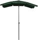 vidaXL Parasol ogrodowy na słupku, 200x130 cm, zielony 2