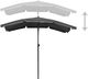 vidaXL Parasol ogrodowy na słupku, 200x130 cm, antracytowy 4