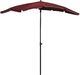 vidaXL Parasol ogrodowy na słupku, 200x130 cm, bordowy 1