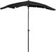 vidaXL Parasol ogrodowy na słupku, 200x130 cm, czarny 1