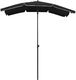 vidaXL Parasol ogrodowy na słupku, 200x130 cm, czarny 2