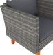 vidaXL Sofa ogrodowa polirattan i lite drewno eukaliptusowe 4