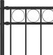 vidaXL Ogrodzenie stalowe do ogrodu, 1,7 x 0,8 m, czarne 3