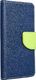 Kabura Fancy Book do SAMSUNG XCOVER 5 granatowy / limonka 1