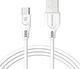 Kabel USB Somostel USB-A - USB-C 1.2 m Biały (SMSBT09) 2