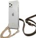 Guess Guess GUHCP12LKC4GSGO iPhone 12 Pro Max 6,7" Transparent hardcase 4G Gold Chain 1