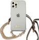 Guess Guess GUHCP12LKC4GSGO iPhone 12 Pro Max 6,7" Transparent hardcase 4G Gold Chain 2