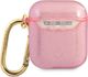 Guess Etui ochronne GUA2UCG4GP Glitter Collection do AirPods 1/2 różowe 2