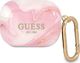 Guess Etui ochronne GUAPUNMP Marble Collection do AirPods Pro różowe 1