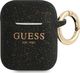 Guess Etui ochronne GUA2SGGEK Silicone Glitter do AirPods 1/2 czarne 1