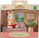 Figurka Epoch Sylvanian Families Zestaw z tatą królików z czekoladowymi uszkami (kanapa) (2201) 3