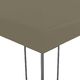 vidaXL Altana ze sznurem lampek, 3x3 m, taupe, 180 g/m 4