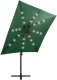 vidaXL Parasol wiszący z lampkami LED i słupkiem, zielony, 250 cm 3