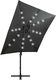 vidaXL Parasol wiszący z lampkami LED i słupkiem, antracytowy, 250 cm 5