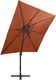 vidaXL Parasol wiszący z lampkami LED i słupkiem, terakota, 250 cm 4