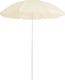 vidaXL Parasol ogrodowy na stalowym słupku, piaskowy, 180 cm 1